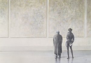 Sanat Galerisinde Kadın ve Erkek